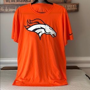 Mens Nike Broncos Orange Dry Fit Shirt - XL